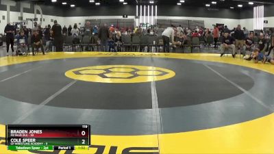 119 lbs 2nd Wrestleback (8 Team) - Cole Speer, CP Wrestling Academy vs Braden Jones, M2 Blue (NJ)