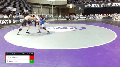 1B/2B 145 Quarterfinal - Carson Borden, Willapa Valley vs Tristen Wood, Almira Coulee Hartline