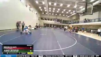 155 lbs Round 3 - Aubrey Reynolds, Champions Wrestling Club vs Brooklyn Hays, Pleasant Grove