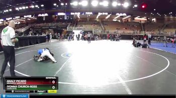 115 lbs Semifinal - Iyonna Church-Ross, Charlotte vs Analy Picado, Braddock Wrestling