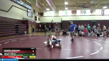 J-6 lbs Rr1 - Hunter Worthen, Immortal Athletics WC vs Brady Stille, Northeast Iowa Wrestling Club