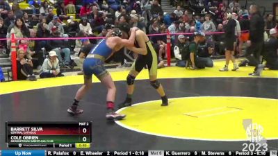 108 lbs Cons. Round 2 - Cole OBrien, Georgetown Wrestling Club vs Barrett Silva, Central Catholic