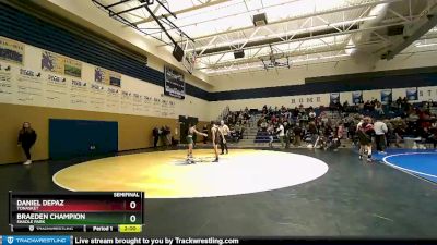 113 lbs Semifinal - Daniel DePaz, Tonasket vs Braeden Champion, Shadle Park