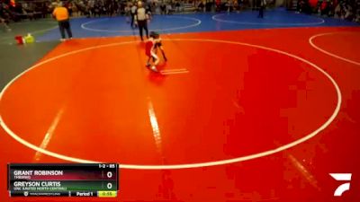 85 lbs Semifinal - Greyson Curtis, UNC (United North Central) vs Grant Robinson, TMBWWG