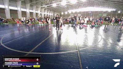 63 lbs Quarterfinal - Maddex Pace, Champions Wrestling Club vs Sawyer Evans, Team Prestige Wrestling