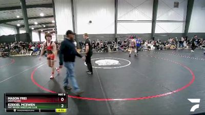 182 lbs Quarterfinal - Mason Frei, Unattached vs Ezekiel McEwen, Mat Demon Wrestling Club