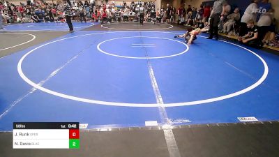 58 lbs Quarterfinal - Jett Runk, Sperry Wrestling Club vs Nelijah Davis, Black Fox Wrestling Club