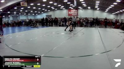 86 lbs Cons. Round 5 - Deklyn Crosby, Riverheads Youth Wrestling vs Jaxson Russell, Raider Nation Wrestling Club