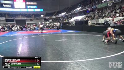 7A 157 lbs Cons. Semi - Adam Cornwell, Chelsea vs Jacob Triplett, Hewitt-Trussville