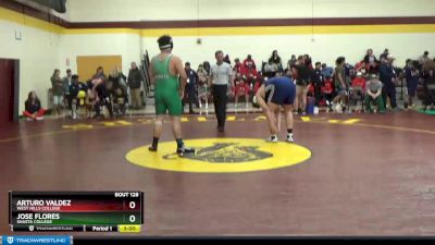 285 lbs Cons. Round 3 - Jose Flores, Shasta College vs Arturo Valdez, West Hills College