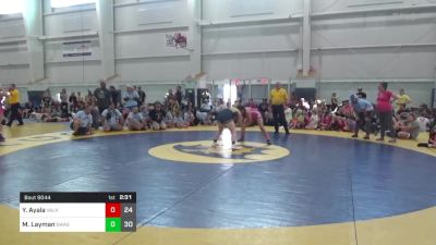 122 lbs Final - Yunuen Ayala, Valkyrie Girls WC vs Morgan Layman, Swag Sisters