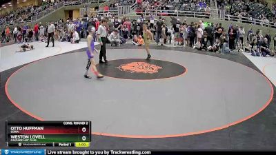 78 lbs Cons. Round 2 - Otto Huffman, COWA vs Weston Lovell, Cascade Mat Club