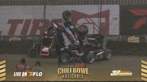 Last-Lap Pileup In Lucas Oil Chili Bowl B-Main
