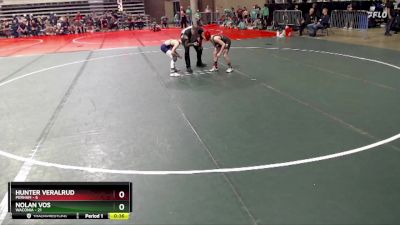 75 lbs Semis & 1st Wrestleback (8 Team) - Hunter Veralrud, Perham vs Nolan Vos, Waconia