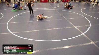 78 lbs Semifinal - Lennox Gilbert, Centennial Youth Wrestling vs Everett Priebe, MN Elite Wrestling Club