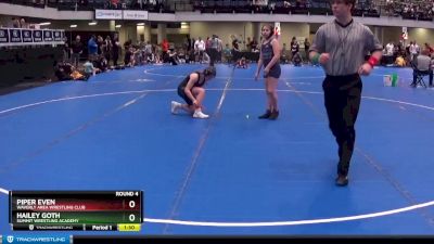 110 lbs Round 4 - Hailey Goth, Summit Wrestling Academy vs Piper Even, Waverly Area Wrestling Club