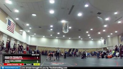 85 lbs Semifinal - Analyn Penquite, Carmel USA Wrestling Club vs Ryan Gallagher, Indiana