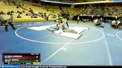 285 Class 3 lbs Cons. Round 3 - Al`mani Jimerson, McCluer vs Brady Griffin, Willard