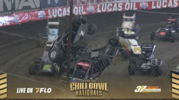 Wild Triple Flip During Lucas Oil Chili Bowl Nationals M-Main