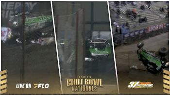 Brody Fuson Flips Massively Out Of The Track At The Chili Bowl