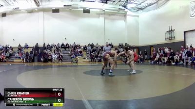 165 lbs Semis & Wb (16 Team) - Cameron Brown, Faith Christian vs Chris Kramer, Bluffton