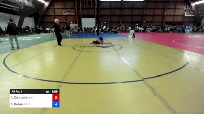 106 kg Rr Rnd 1 - Alessia De Lucia, Rednose Wrestling School vs Selena Batres, South Side Wrestling Club