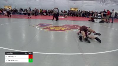 145 lbs Quarterfinal - Levi Smith, New Oxford vs Jaykob Sample, Grassflat