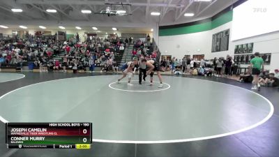 190 lbs Champ. Round 1 - Conner Murry, Baldwin vs Joseph Camelin, Waynesville Tiger Wrestling Cl