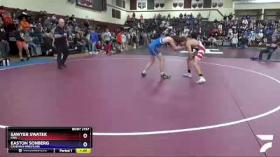 16U-8 lbs Round 2 - Sawyer Swatek, FWA vs Easton Sonberg, Caveman Wrestling