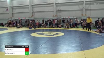 85-J lbs Round Of 16 - Daylin Fraley, OH vs Clint Kohlman, MI