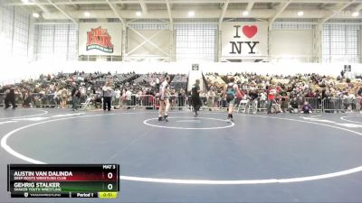 145 lbs Cons. Round 3 - Gehrig Stalker, Shaker Youth Wrestling vs Austin Van Dalinda, Deep Roots Wrestling Club