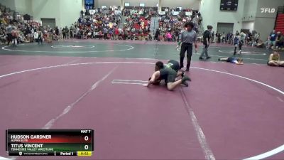 95 lbs Cons. Round 3 - Hudson Gardner, Alpha Elite vs Titus Vincent, Tennessee Valley Wrestling