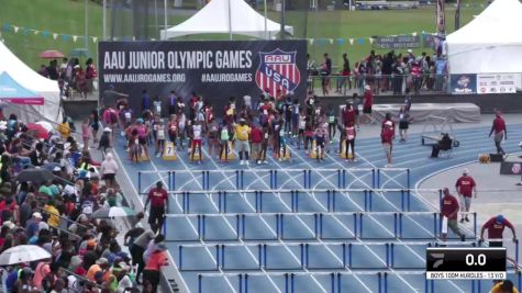 Youth Boys' 100m Hurdles Championship, Semi-Finals 1 - Age 13