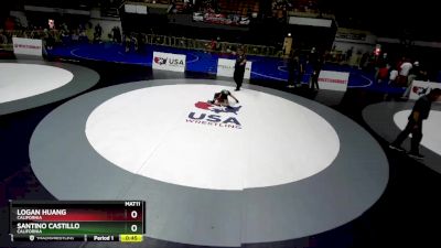 63 lbs Cons. Round 4 - Santino Castillo, California vs Logan Huang, California