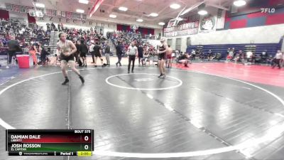 150 lbs Champ. Round 2 - Damian Dale, Liberty vs Josh Rosson, El Capitan