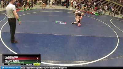 62 lbs Cons. Round 1 - Maisie Burns, Montrose Elite vs Reagan Elton, Payson Lions Wrestling Club