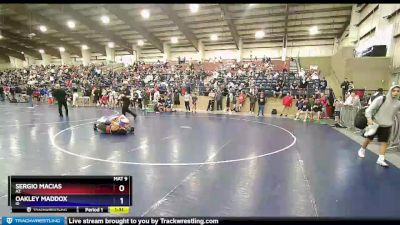 136 lbs Quarterfinal - Sergio Macias, AZ vs Oakley Maddox, ID