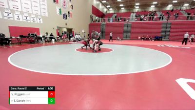 132 lbs Cons. Round 2 - TJ Gandy, Flossmoor (Homewood) vs Vernon Riggins, Lakeshore