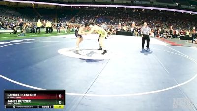 D1-165 lbs Quarterfinal - James Butzier, Hartland HS vs Samuel Plencner, Plymouth HS