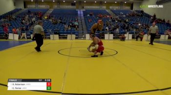 184 lbs Final - Ricky Robertson, University Of Wisconsin vs Emery Parker, University Of Illinois