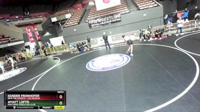 106 lbs Semifinal - Wyatt Loftis, Mad Dawg Wrestling Club vs Xander Fronhofer, Beat The Streets - Los Angeles