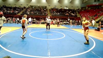 100 lbs Final - ZA MCINTOSH, Glenpool Youth Wrestling vs Camden Stuever, Skiatook Youth Wrestling 2022-23