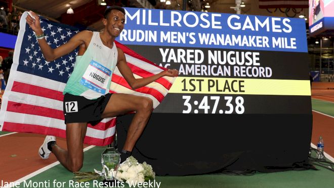 American Record for Yared Nuguse In Wanamaker Mile