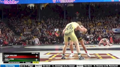 184 lbs Consi Of 4 - Cash Wilcke, Iowa vs Max Lyon, Purdue