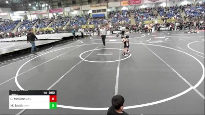 37 lbs Quarterfinal - Corbin McCann, Wranglers Wrestling vs Milo Smith, Montrose Elite