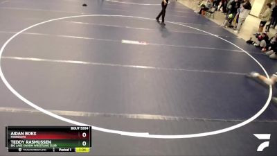 136 lbs Semifinal - Aidan Boex, Minnesota vs Teddy Rasmussen, Big Lake Swarm Wrestling Club