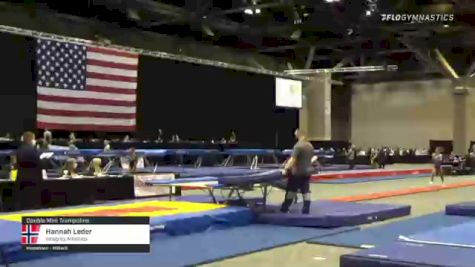Hannah Leder - Double Mini Trampoline, Integrity Athletics - 2021 USA Gymnastics Championships