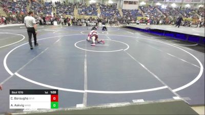 155 lbs Round Of 32 - Cade Boroughs, Severance Middle School vs Amias Askvig, Windsor Middle School