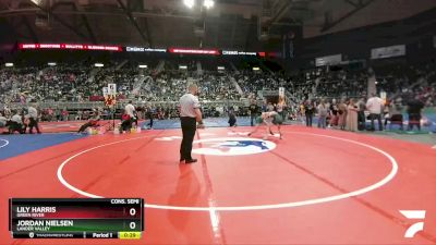 125 lbs Cons. Semi - Jordan Nielsen, Lander Valley vs Lily Harris, Green River