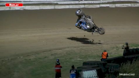 Eddie Vancil Takes Big Tumble In Winter Dirt Games Qualifying